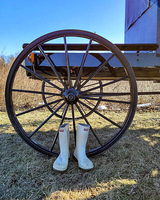 Photo Royalty Free Images - Amish Boots Royalty-Free Image by Sheryl Carbone