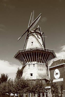 Beer Photos - Amsterdam Windmill  by Aidan Moran