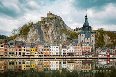 Us State Map Designs - An Evening in Dinant by JR Photography