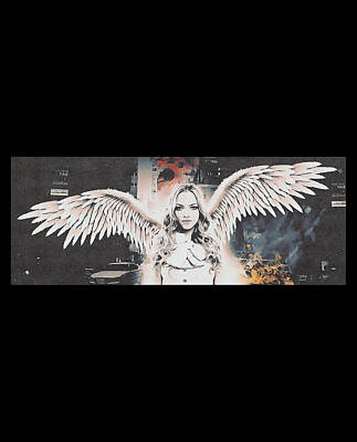 Fantasy Digital Art - Angel Actress by Feby Ristianti