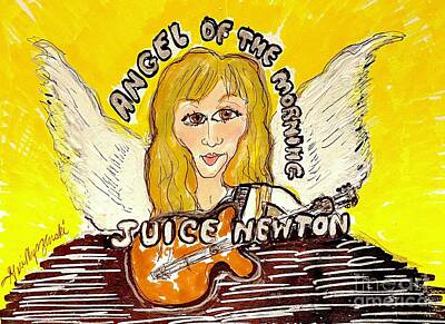 Rock And Roll Mixed Media - Angel In The Morning JUICE NEWTON by Geraldine Myszenski