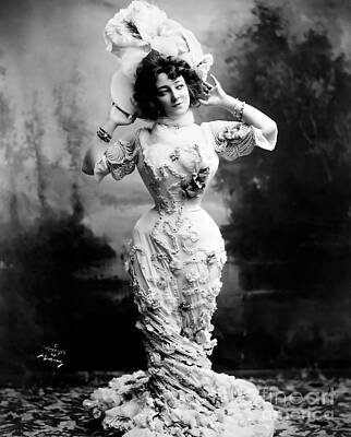 City Scenes Photos - Anna Held - Broadway Superstar - 1900 by Sad Hill - Bizarre Los Angeles Archive