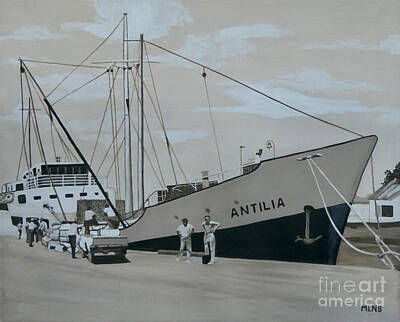 Fromage - Antilia docked in Saba by Art By Margaret
