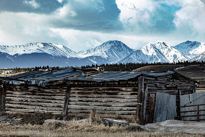 1-war Is Hell Rights Managed Images - Antique wooden building in the Rocky Mountains in Colorado Royalty-Free Image by Eldon McGraw