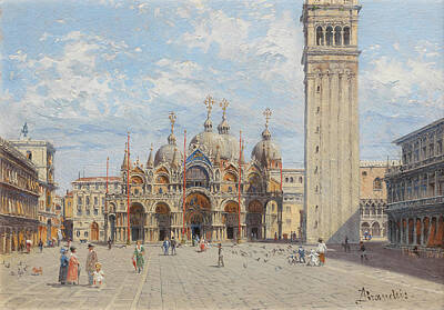 Storm Clouds Colt Forney - ANTONIETTA BRANDEIS Czech, 1849 1926 The Ducal Palace, Venice by Arpina Shop