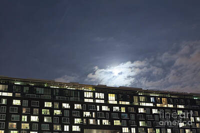 Abstract Skyline Photos - Apartment at moonlight by Conceptual Images