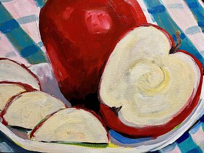Susan Elizabeth Jones Paintings - Apple Pie Order by Susan Elizabeth Jones