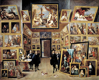 Holiday Cookies - Archdukde Leopold Wilhem in His Paintings Gallery in Brussels by David Teniers the Younger