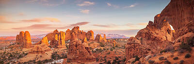 Royalty-Free and Rights-Managed Images - Arches Sunset Panorama by Johnny Adolphson