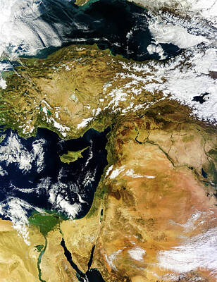 Discover Inventions - Asia Minor and Middle East From Space by M G Whittingham