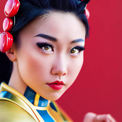 Vintage Pharmacy Rights Managed Images - asian  athletic  girl  chun  li  cosplay  red  clothes  85mm  Photo    74444efc  b64d  486a  4864  1 Royalty-Free Image by Celestial Images