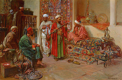 Royalty-Free and Rights-Managed Images - At the Bazaar by Jean Joseph Benjamin Constant