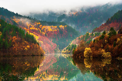 Patriotic Signs - Autumn Lake by Evgeni Dinev