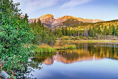 Royalty-Free and Rights-Managed Images - Autumn Reflections At Sprague Lake by Gregory Ballos