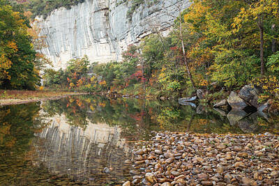 Mountain Royalty-Free and Rights-Managed Images - Autumn Stillness Beneath Roark Bluff by Gregory Ballos