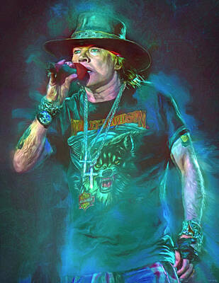 Vintage Signs - Axl Rose by Mal Bray