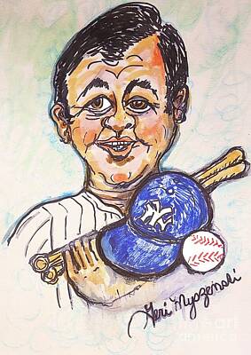 Baseball Mixed Media Rights Managed Images - Babe Ruth The Bambino New York Yankees MLB Royalty-Free Image by Geraldine Myszenski