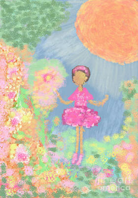 Fathers Day 1 - Ballerina in the Garden by Eve Matheny