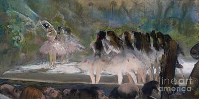 Cities Paintings - Ballet at the Paris Opera - Degas by Sad Hill - Bizarre Los Angeles Archive