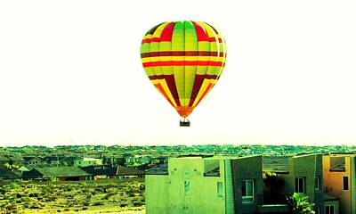 Cities Rights Managed Images - Balloon over the City Royalty-Free Image by Dietmar Scherf