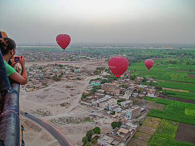 Target Threshold Photography - Balloons Over Luxor by Frederick E Herrin