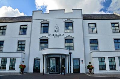 Mannequin Dresses - Ballygally Castle Hotel Entrance  by Neil R Finlay