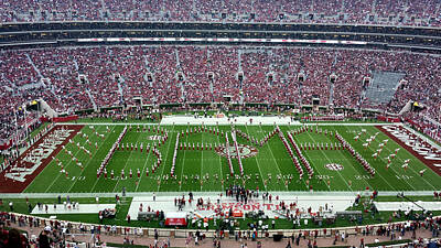 Football Royalty-Free and Rights-Managed Images - Bama Spell Out by Kenny Glover
