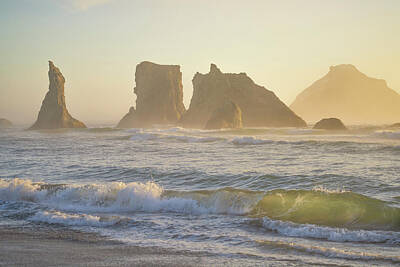 Royalty-Free and Rights-Managed Images - Bandon Beach Curls by Darren White