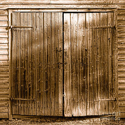 Landmarks Royalty-Free and Rights-Managed Images - Barndoors - Sepia by American West Legend