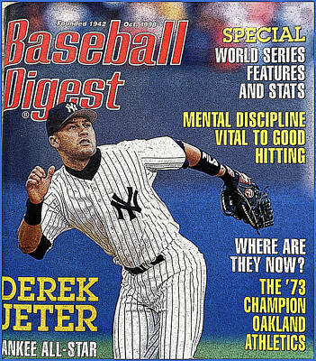 Baseball Royalty Free Images - Baseball Digest Magazine Cover, October, 1998 Royalty-Free Image by A Macarthur Gurmankin