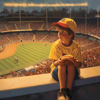 Baseball Digital Art - Baseball Heaven  by Trae Blackwell