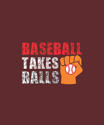 Baseball Royalty-Free and Rights-Managed Images - Baseball Takes Balls-01 by Celestial Images