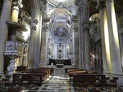 Music Figurative Potraits - Basilica San Siro 1 by John Hughes