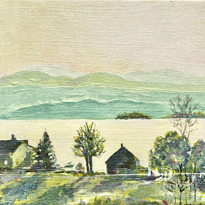 Painting Rights Managed Images - Beautiful Lake Champlain Royalty-Free Image by Patty Donoghue