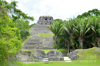 Happy Anniversary - Beautiful Mayan ancient ruins at the Xunantunich Archaeological Park in Belize by Norm Lane