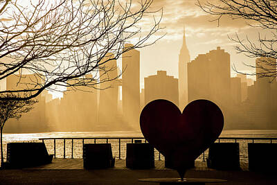 Abstract Skyline Photos - Beautiful scenery silhouette of New York city by Jayson Photography
