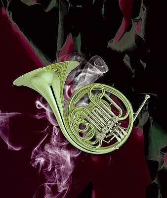 Musicians Mixed Media Rights Managed Images - Beauty Of Music Royalty-Free Image by Marvin Blaine