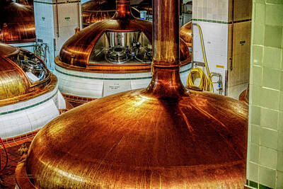 Food And Beverage Photos - Beer Brewing Vats by Mike Braun