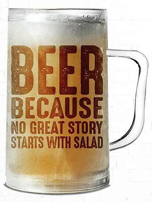 Beer Photos - Beer Quote v4 by Robert Banach