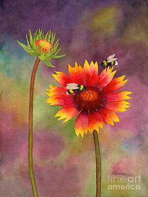 Garden Signs - Bees on a Blanket by Hailey E Herrera