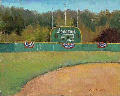 Baseball Paintings - Before the Game by Susan Kuznitsky