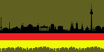 I Scream You Scream We All Scream For Ice Cream - Berlin Germany Skyline by Barroa Artworks