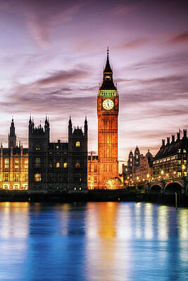 Cities Photos - Big Ben and Houses of Parliament view 03 by Mikel Bilbao Gorostiaga