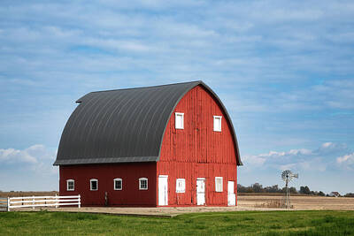Royalty-Free and Rights-Managed Images - Big Red Barn by Darren White
