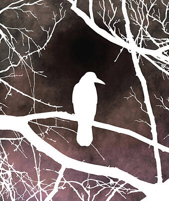 Egon Schiele - Bird 79 Crow Raven by Lucie Dumas