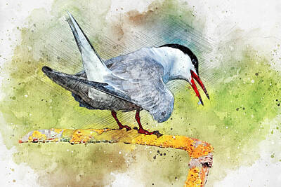 Birds Paintings - Bird Dreams 04 by Miki De Goodaboom