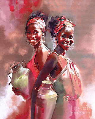 Football Royalty Free Images - Black Girls going for water  Royalty-Free Image by Gull G