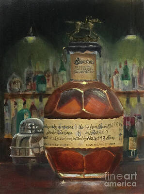 Bob Dylan - Blantons Bourbon Letter A at the bar by Max Savaiko
