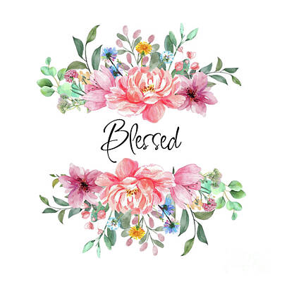 Roses Mixed Media Rights Managed Images - Blessed Royalty-Free Image by Tina LeCour