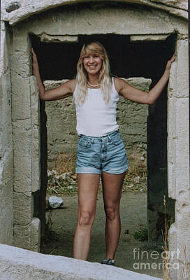 Steven Krull Royalty-Free and Rights-Managed Images - Blonde in a Doorway by Steven Krull